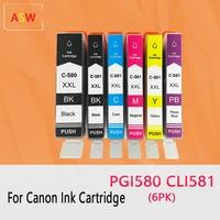 for canon 580 581 pgi 580 cli 581 pgi580 580xl ink cartridge for canon pixma tr7550 tr8550 tr 7550 ts6150 ts6151 ts 6150 printer