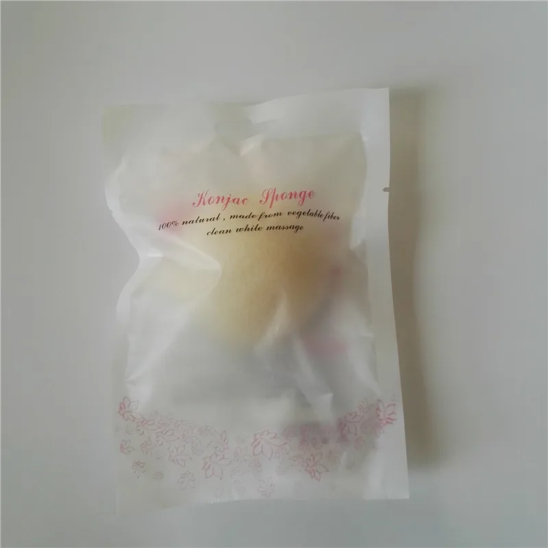 1 шт. натуральная косметика Konjac Puff бамбуковый уголь Очищающая губка для макияжа средство для чистки лица гладкая Красота Эфирное средство Konnyaku - Цвет: white in package