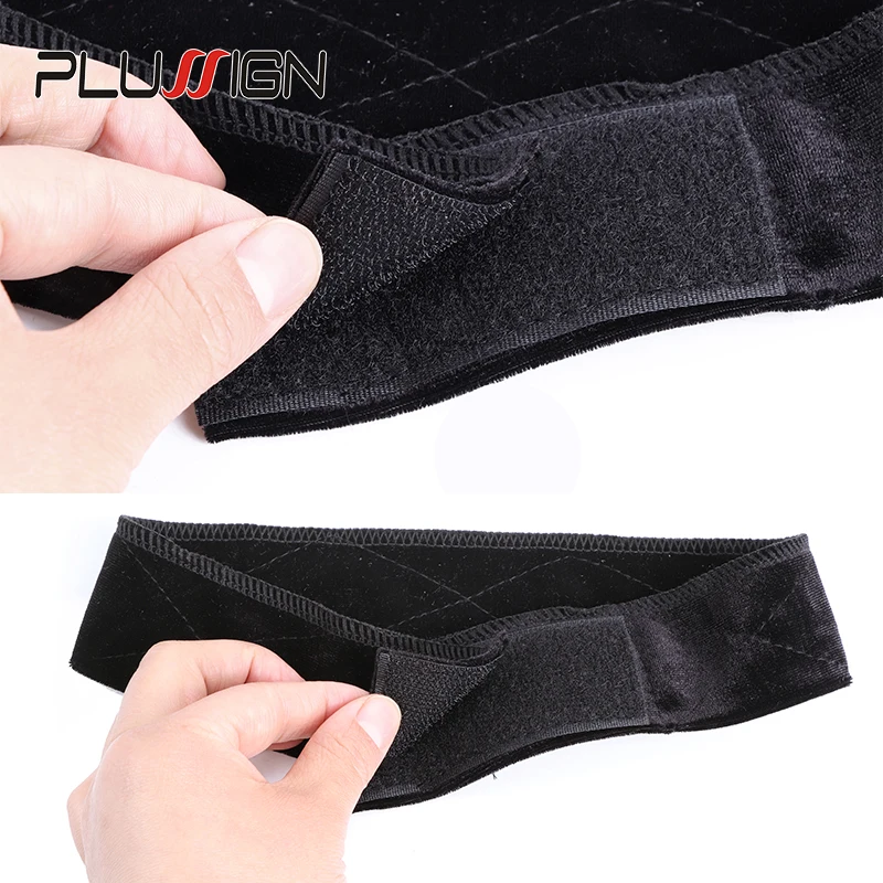 Plussign бархатная головная повязка рукоятка резинки для волос фитнес повязка для волос Прямая горячая Распродажа Регулируемые Широкие зажимы для парика повязка на голову