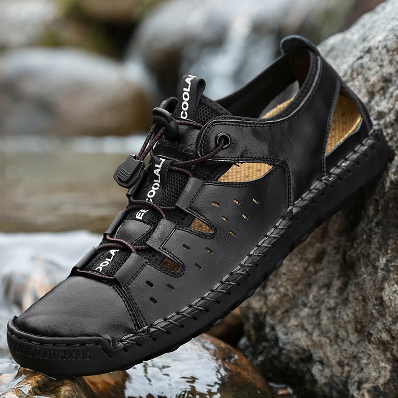 

Beach Sandals Men Summer Breathable Men Running Shoe Men's Shoes 2020 New Casual Sneakers Beach Slippers Fashion Light