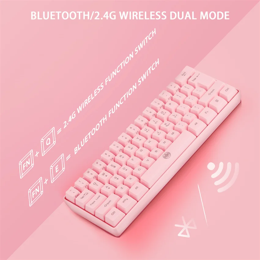 Клавиатура игровая 2 4 ГГц Bluetooth 61 клавиша RGB подсветка | Компьютеры и офис