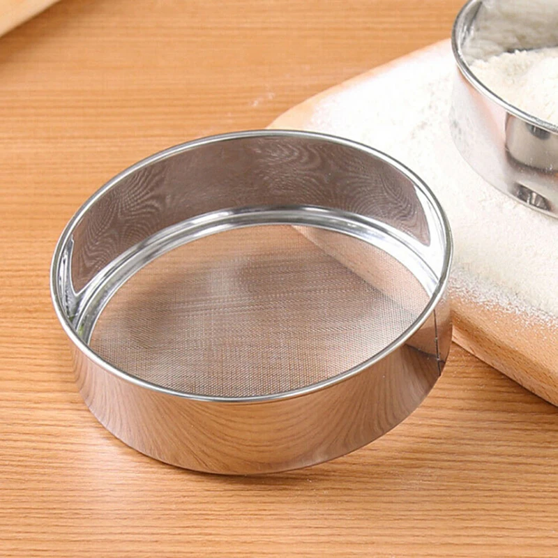 

1pc Mesh Flour Sifting Sifter Sieve Strainer Cake Baking Household Kitchen Tools Great For Sifting Flour Stainless Steel