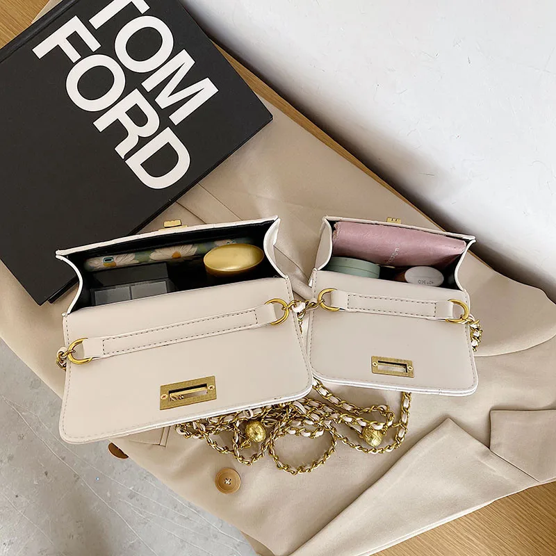 

Small Chain Quilted Messenger Bags for Women 2021 Diamond Lattice Shoulder Bag Ladies High Quality Pu Leather Flap Crossbody Bag