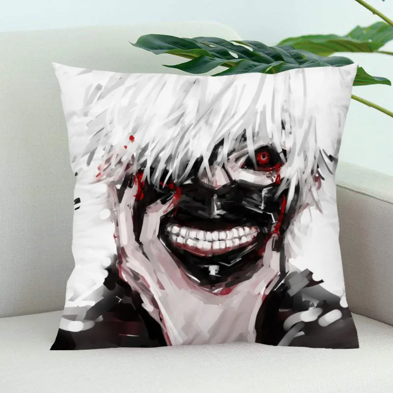

Чехол для подушки Ken Kaneki, для спальни, искусственная наволочка, квадратные телефонные чехлы, сатиновый мягкий 22,1.3