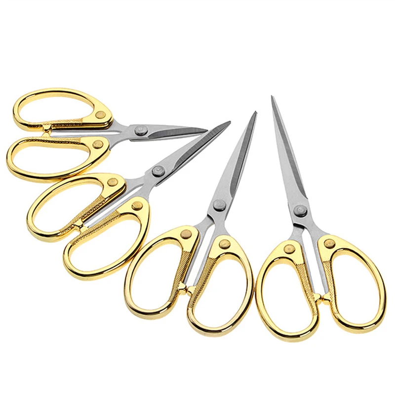 Винтажные ножницы для ткани золотые ретро классические металлические сделай сам