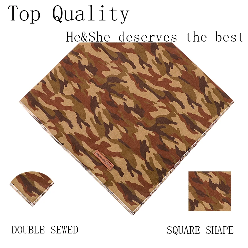 2 Pcs Unique Style Paws Dog Cat Bandana Accesseries Pet Product Gift for Bandage Collar Camouflage Flag | Дом и сад