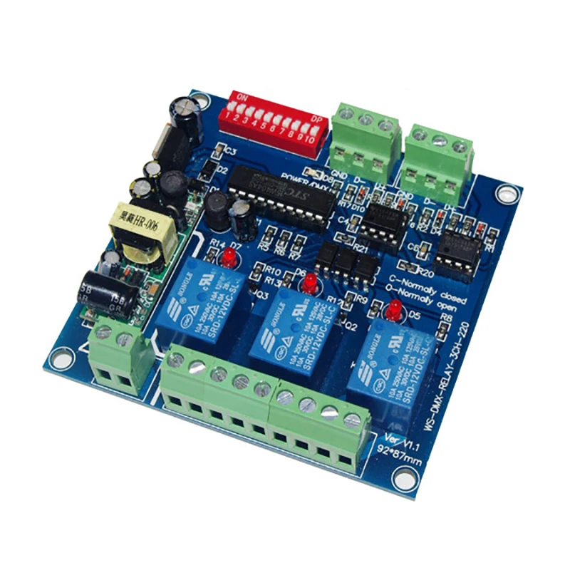 

Релейный вход для светодиодной ленты, 3CH * 5A DMX512