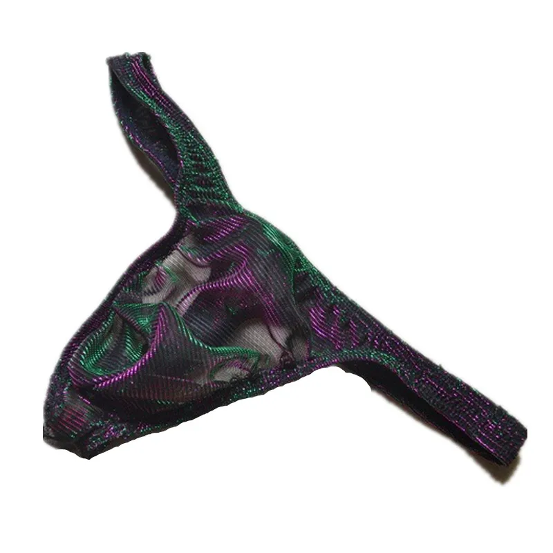 Стринги мужские сетчатые прозрачные с низкой посадкой пикантное нижнее белье