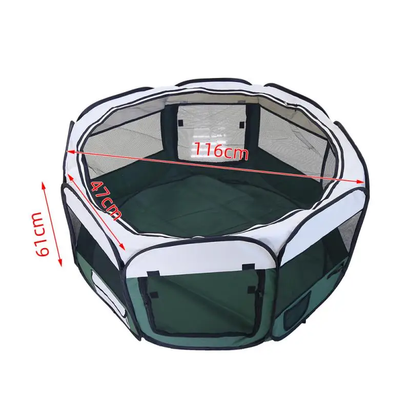 

Waterproof Pet Portable Fashion Open Indoor / Outdoor Small Animal Cage Game Playground Fence Folding Crat Playpen Pet Products