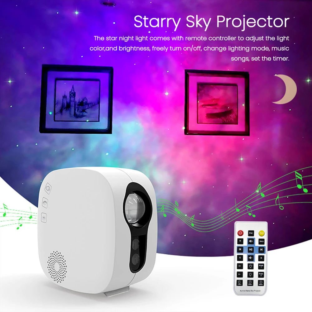 Романтический светодиодный Звездный ночник 3D проектор светильник для детской