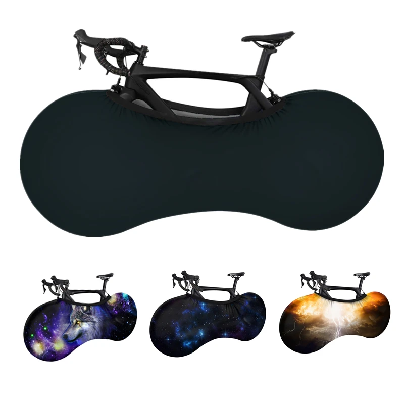 

Bicycle Cover Anti-dust Dirty Wheels Bike Protector Cover Indoor Floor Mountain Bike Tires Elastic Storage Bag Cycling Accessory