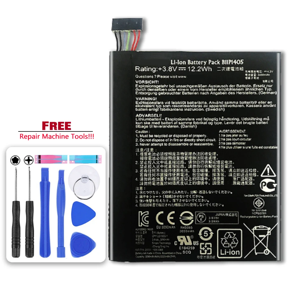 

100% новый блокнот для заметок Аккумулятор для ноутбука ASUS ME70CX K01A B11P1405 батареи