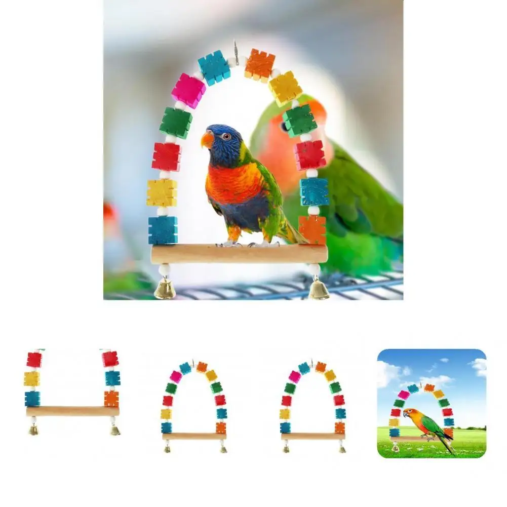 

Bird Swing Toy Cage Toy Bird Toy Leisure Toy Exercise Training Eco-friendly Bird Stand Rack Swing