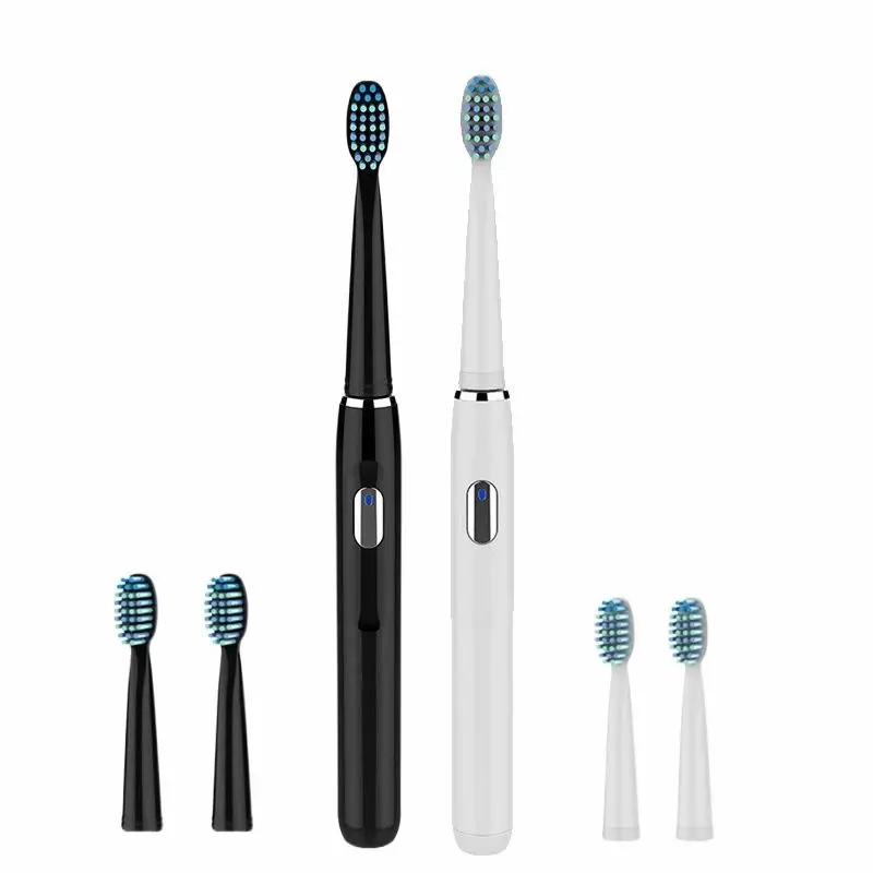 Звуковая электрическая зубная щетка с умным таймером 2 минуты 3 сменные щетки Dupont