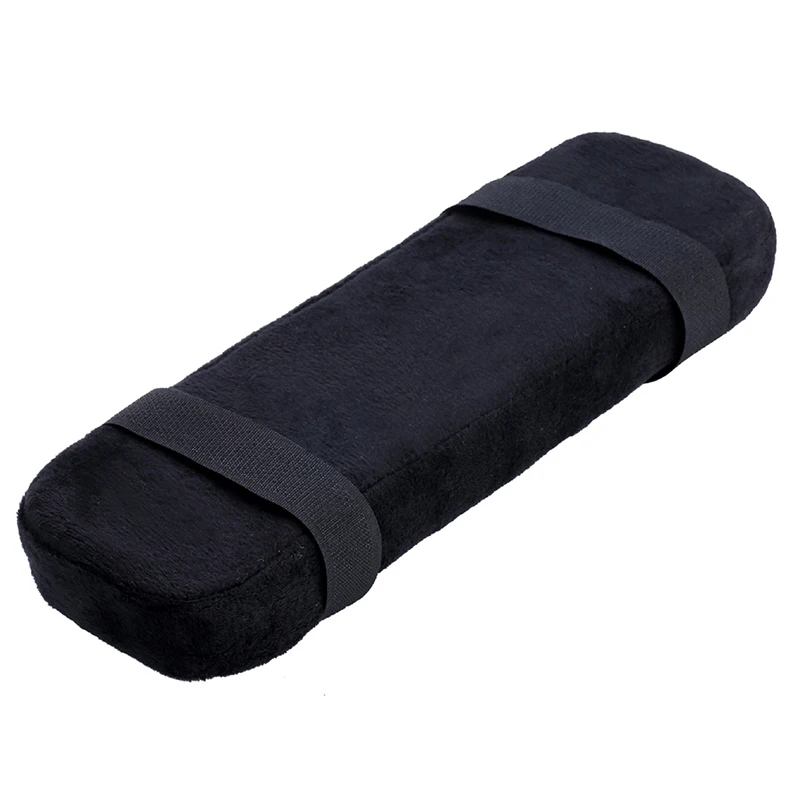 1Pc Black Single Office Chair Parts Arm Pad Memory Foam Armrest Cover Cushion Pad For Home Office Chair Comfortable Elbow Pillow images - 6