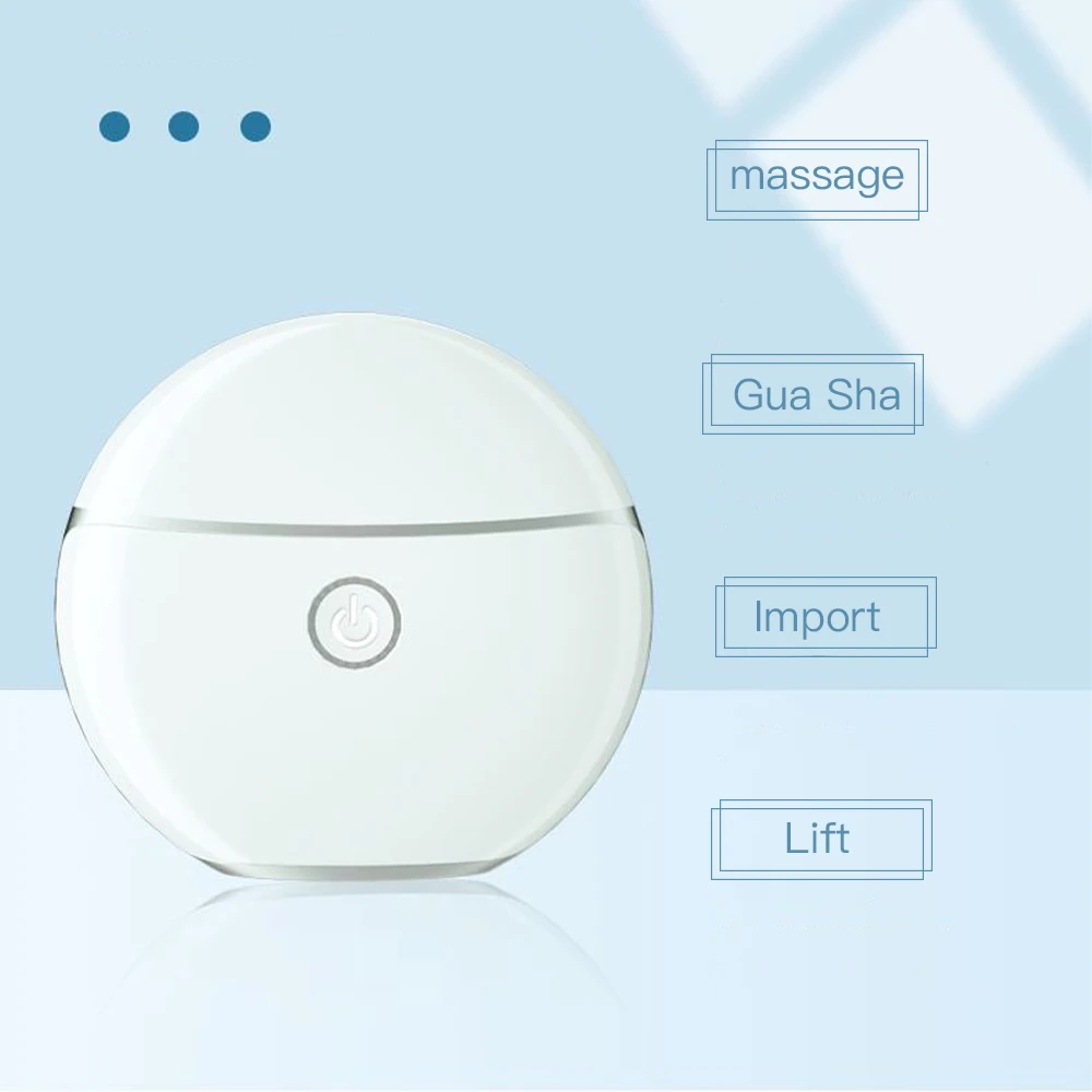 

Color light Micro current Gua Sha Board Heat sensation Electric Massage Skin Tightening Beauty Device face lift skin care tool