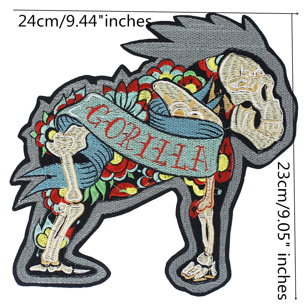 Нашивки с вышивкой в виде гориллы аппликация тканевый патч значок для собаки