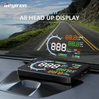 Система предупреждения о превышении скорости Geyiren A8, проектор на лобовое стекло Obd2 ii Euobd, Универсальная автомобильная сигнализация напряжения на лобовое стекло