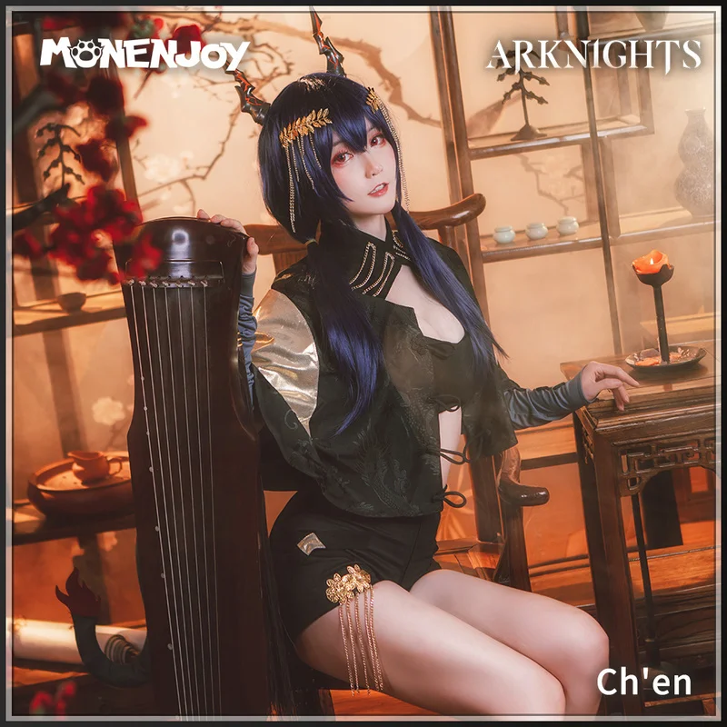 

Monenjoy Arknights Chen Cosplay Costume Ambience Synesthesia Game Cos Sets
