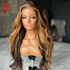 Светлые парики Hesperis из натуральных волос, бразильские, Реми, 5,5x4,5, на шелковой основе, парики из натуральных волос для чернокожих женщин