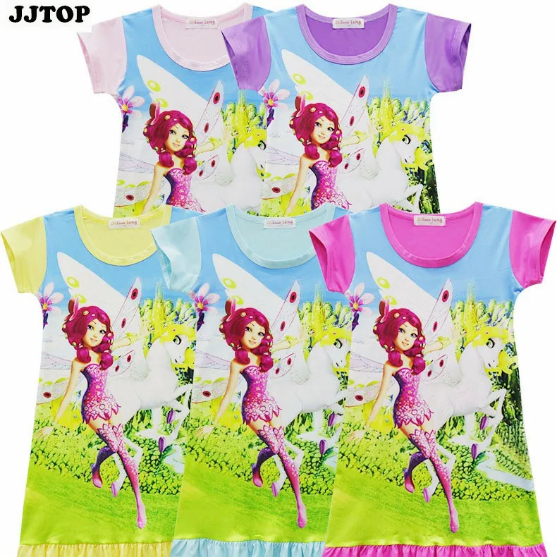 Детское платье Миа и я мультяшная одежда принцессы платья с единорогом