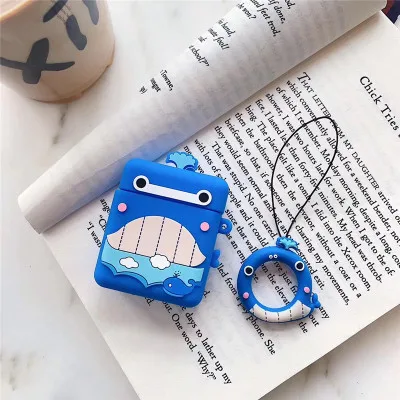 V-39 Смайлик авокадо брелок силиконовый чехол для Apple Airpods 1 2 аксессуары чехол Защитный чехол Сумка Коробка Чехол для наушников брелок - Цвет: V-39