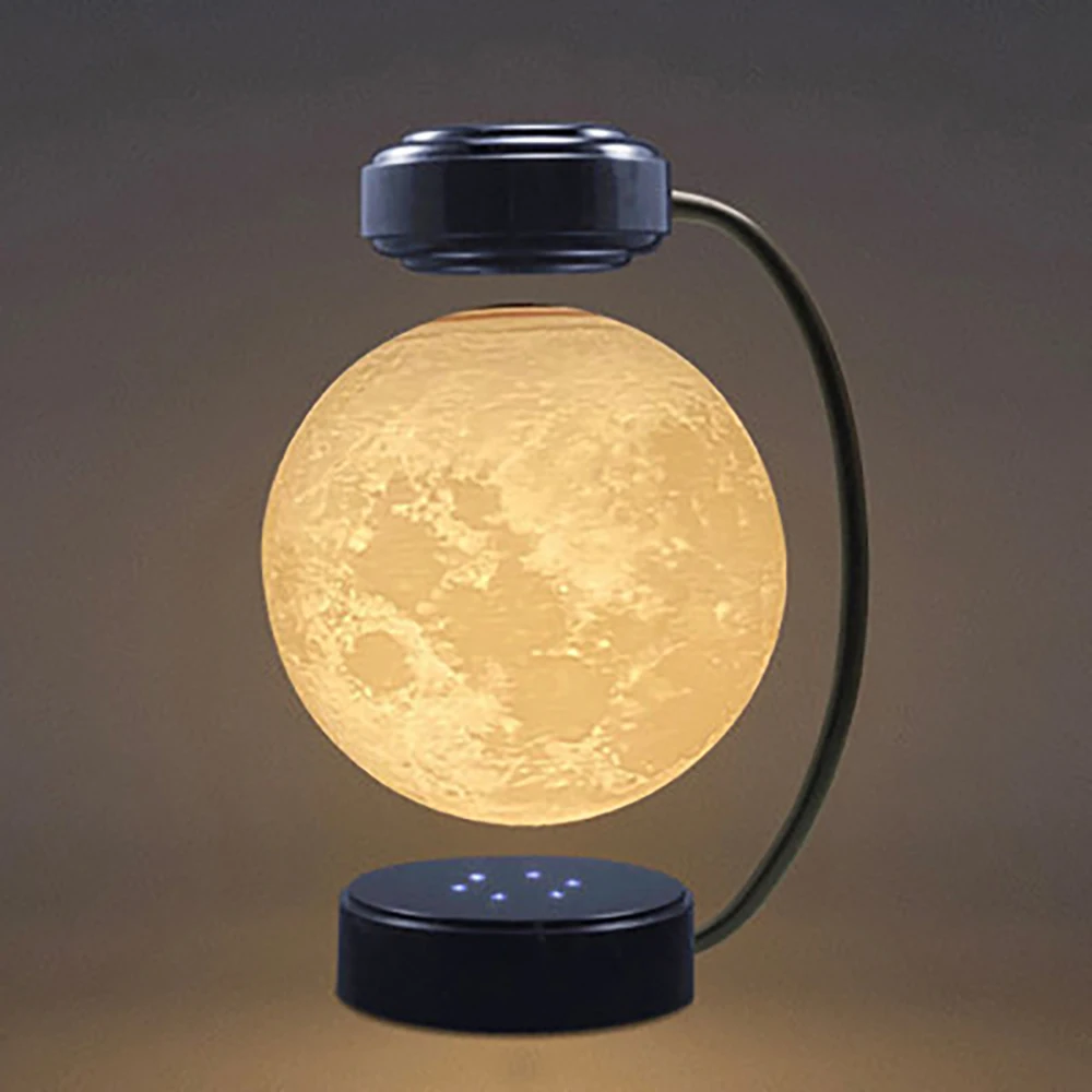 구매 3D 자기 부상 달 램프 야간 조명 회전 달 플로팅 램프 DIY 키트