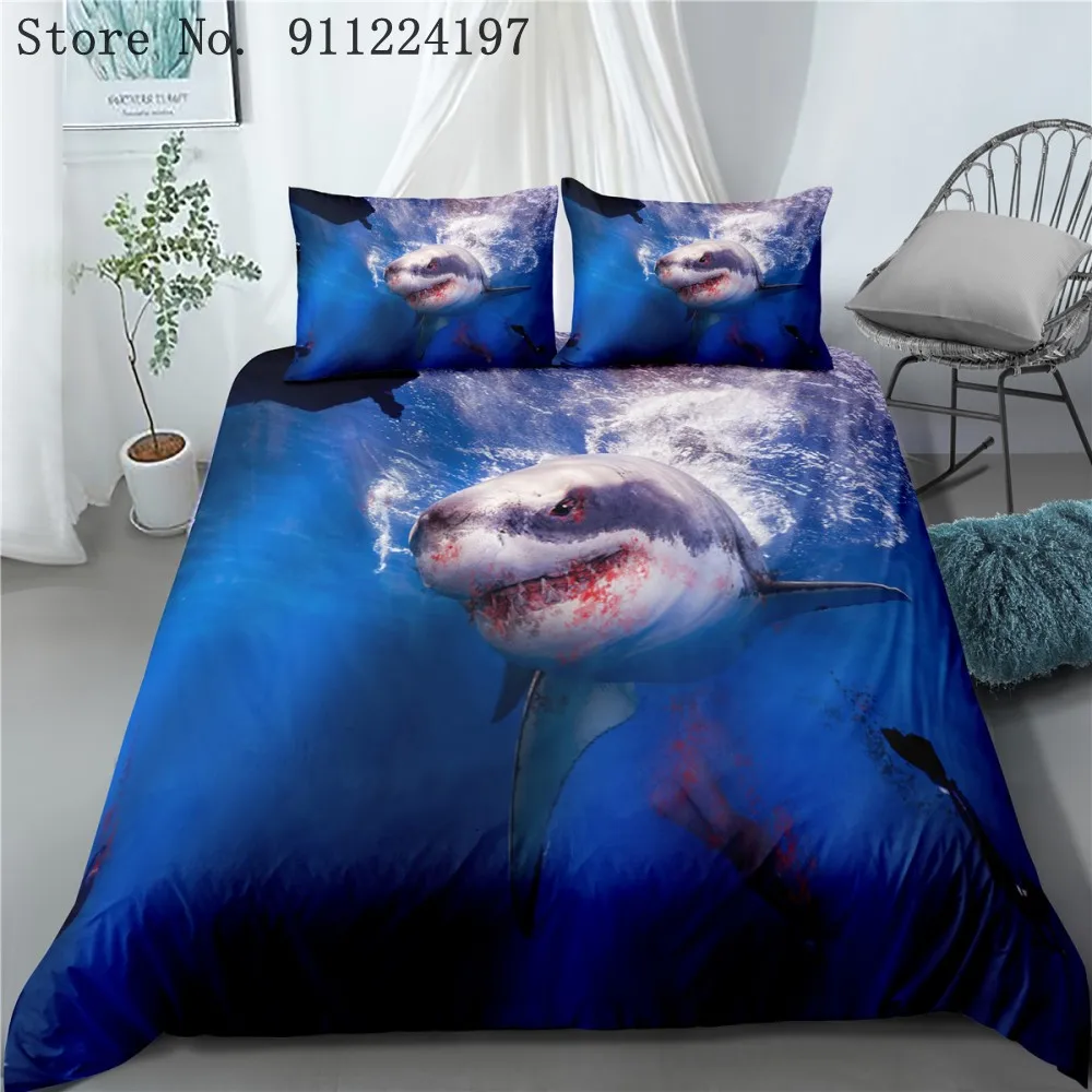 Домашний текстиль глубоководная Акула пуховое одеяло покрывало стеганное