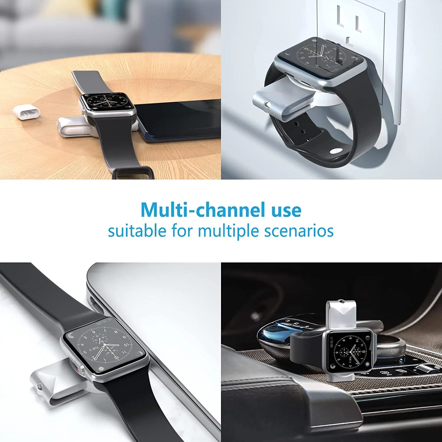 2 in 1 wireless smart watch magnetic charger type c usb interface for apple watch 1234567se fast charging and portability free global shipping