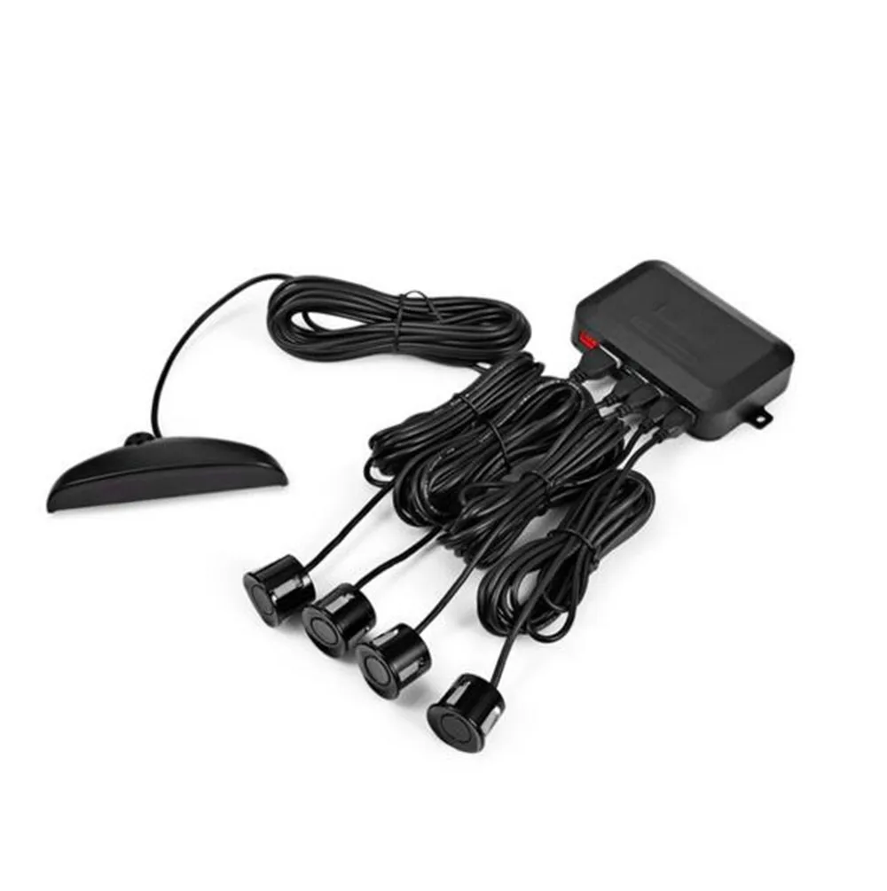 4 Parking Sensors Kit Universal Car Sensor Reversing Radar Distance Detection Digital Display Monitor System 12V | Автомобили и