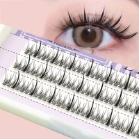 1box new false eyelashes 0 07 c cos individual eyelash extension makeup tools black thick soft false eyelashes