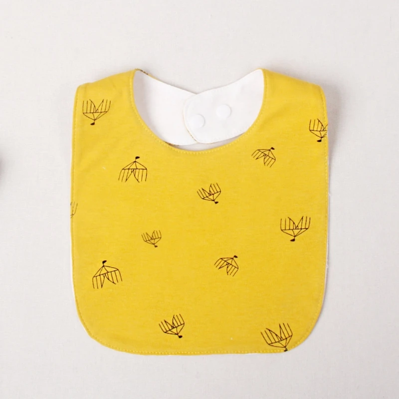 

69HE 4Pcs/Set Baby Infants Soft Cotton Saliva Towel Cartoon Printing Feeding Bibs Toddler Newborn Waterproof Burp Cloth