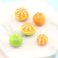 10pcs resin limitation fruit cute orange charms diy making earrings necklace bracelet little pendant jewelry accessories