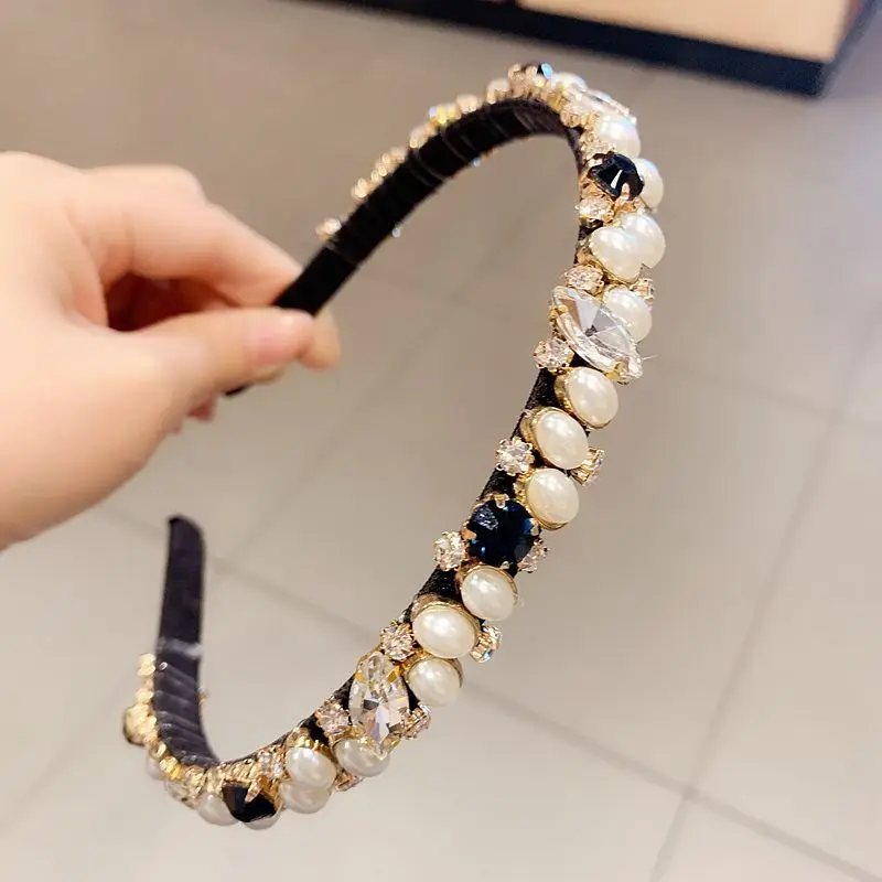 Женская повязка на голову в стиле барокко с кристаллами|Украшения для волос| |