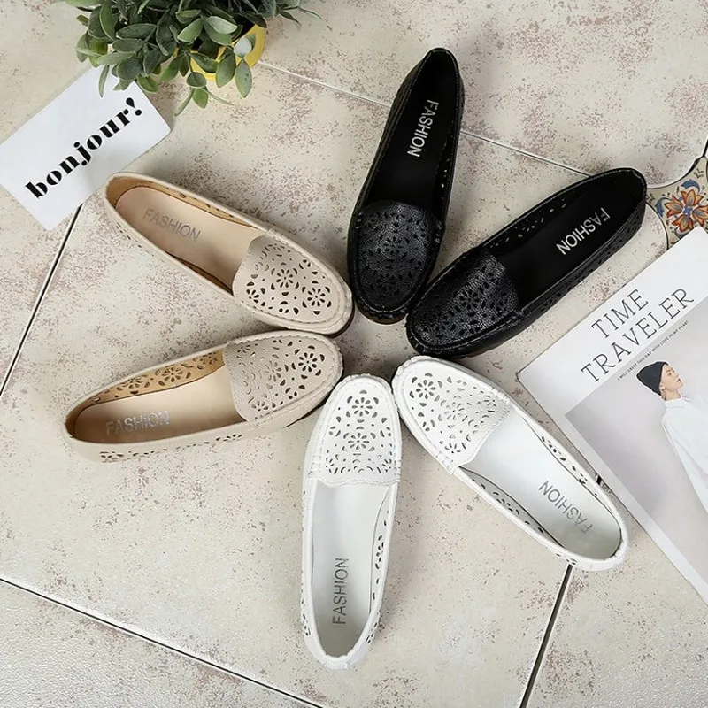 Женские летние ботинки женская обувь повседневная на плоской подошве дышащие