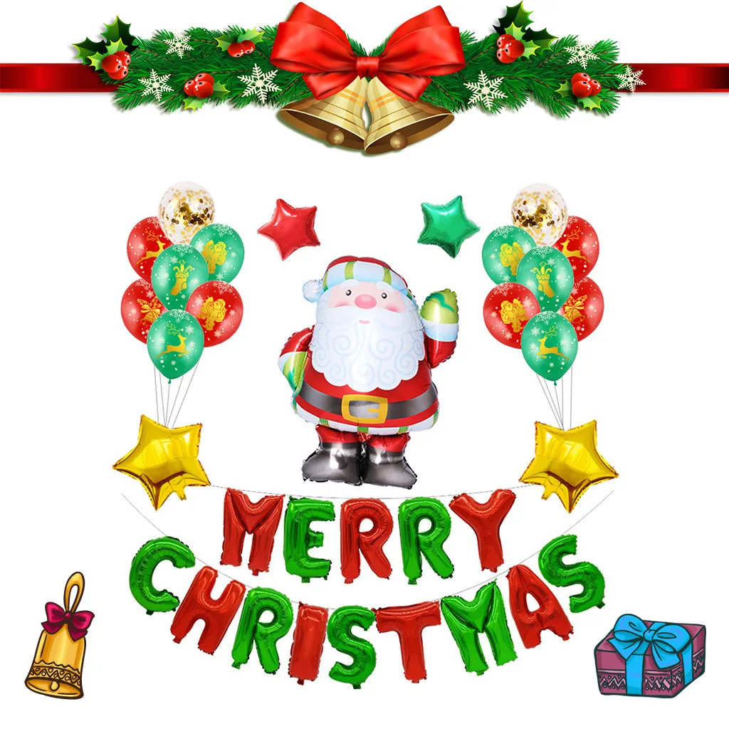 Рождественские подвесные украшения в виде Санты набор баннеров декор для