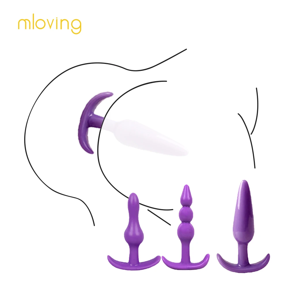 Мягкая анальная пробка из силикагеля для стимуляции точки G вибратор вагины