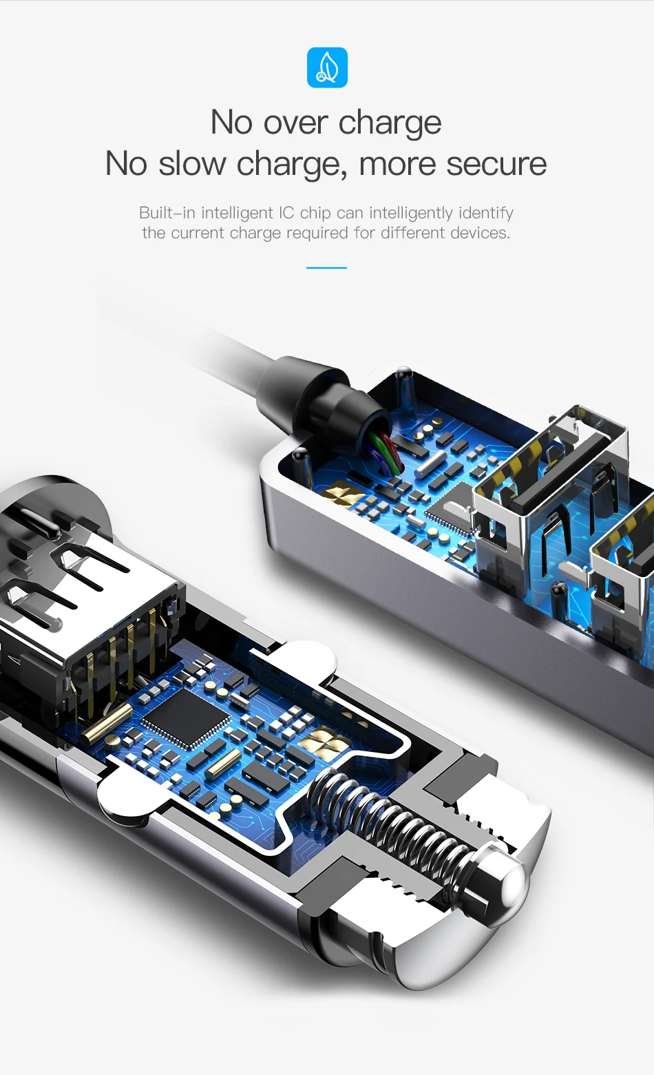 Baseus мульти 4 порта USB Автомобильное зарядное устройство несколько 5.5A турбо Быстрая автомобильная зарядка USB зарядное устройство для iPhone X samsung Xiaomi Мобильный телефон