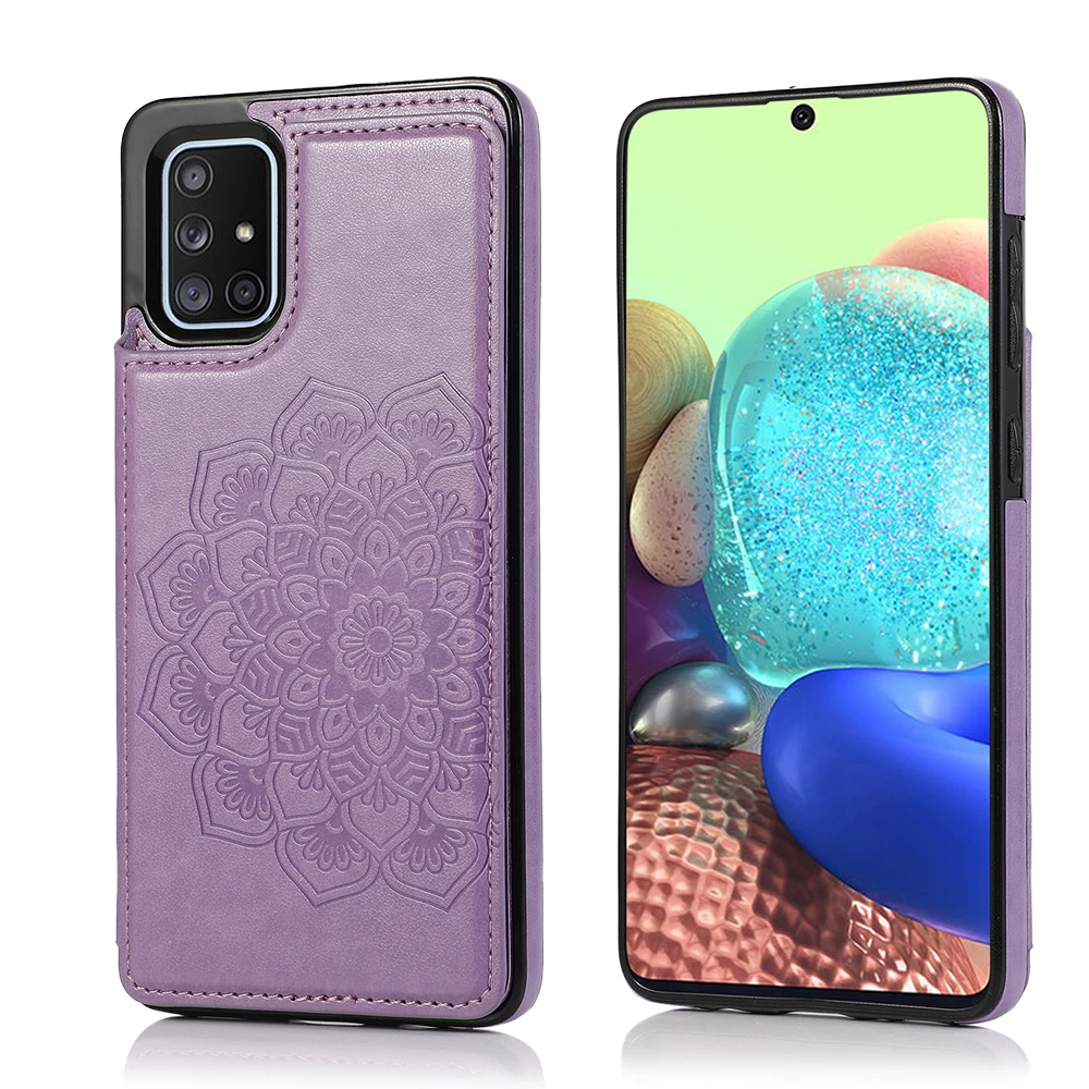 Чехол Datura с цветочным клапаном для Samsung Galaxy A70 A50 A30 A51A71 A81 A9 задний кронштейн карт