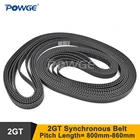 POWGE 10 шт. 800 810 840 848 850 852 860 GT2 зубчатый ремень W = 369 мм 2GT замкнутому циклу синхронного ремня 848-2GT 800-2GT 850-2GT