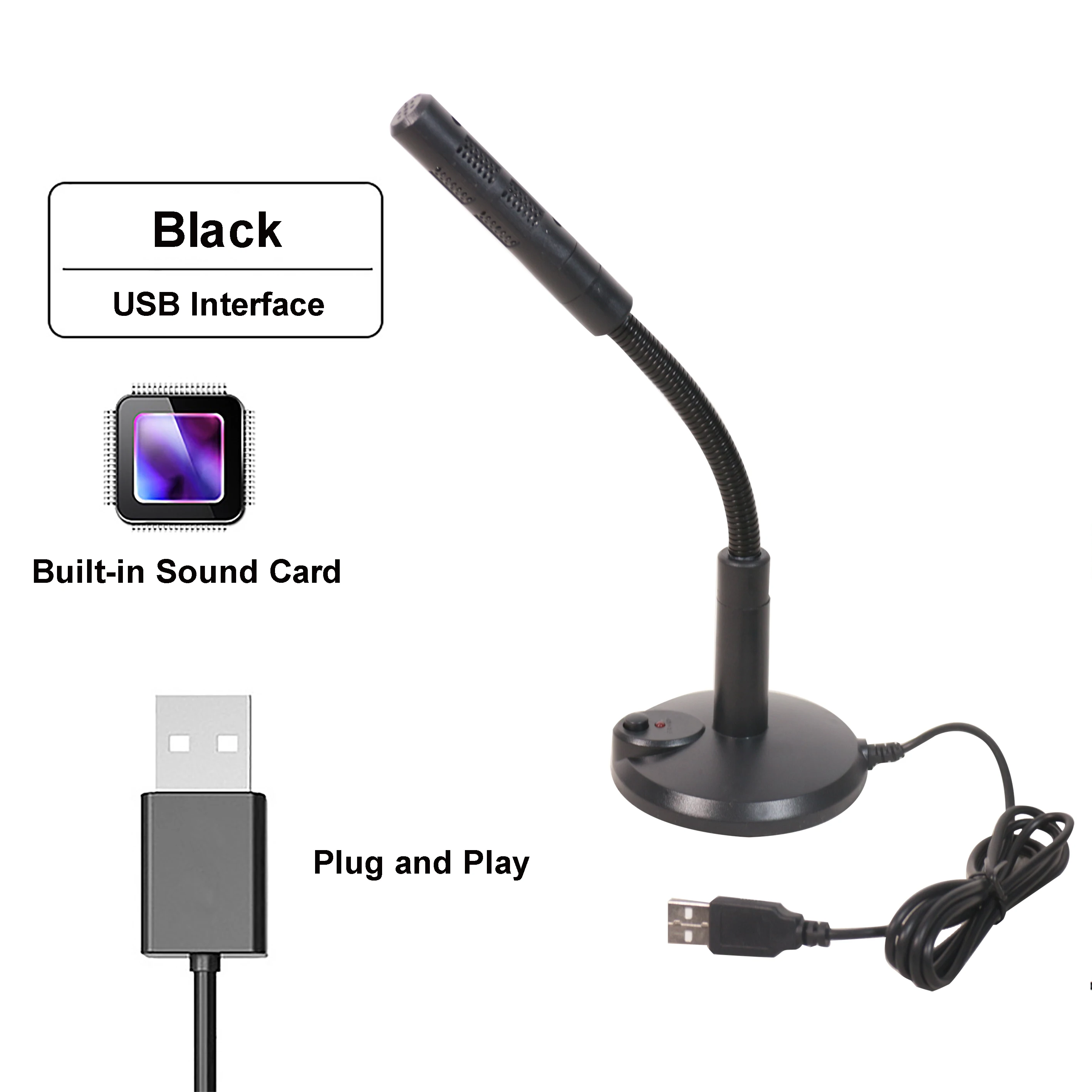 

USB Microphone Game Chat Live Anchor Karaoke Omnidirection Computer Microphones Wired PC Laptop for Home,Teleconference,meeting
