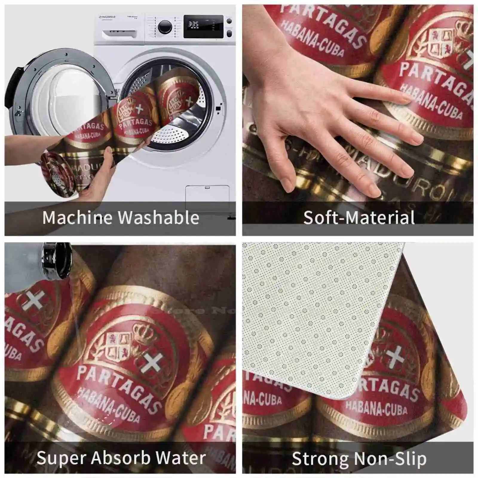 Кубинская хабана Премиум сигары 3D товары для дома коврик ног Opus X Rocky Patel Красивая