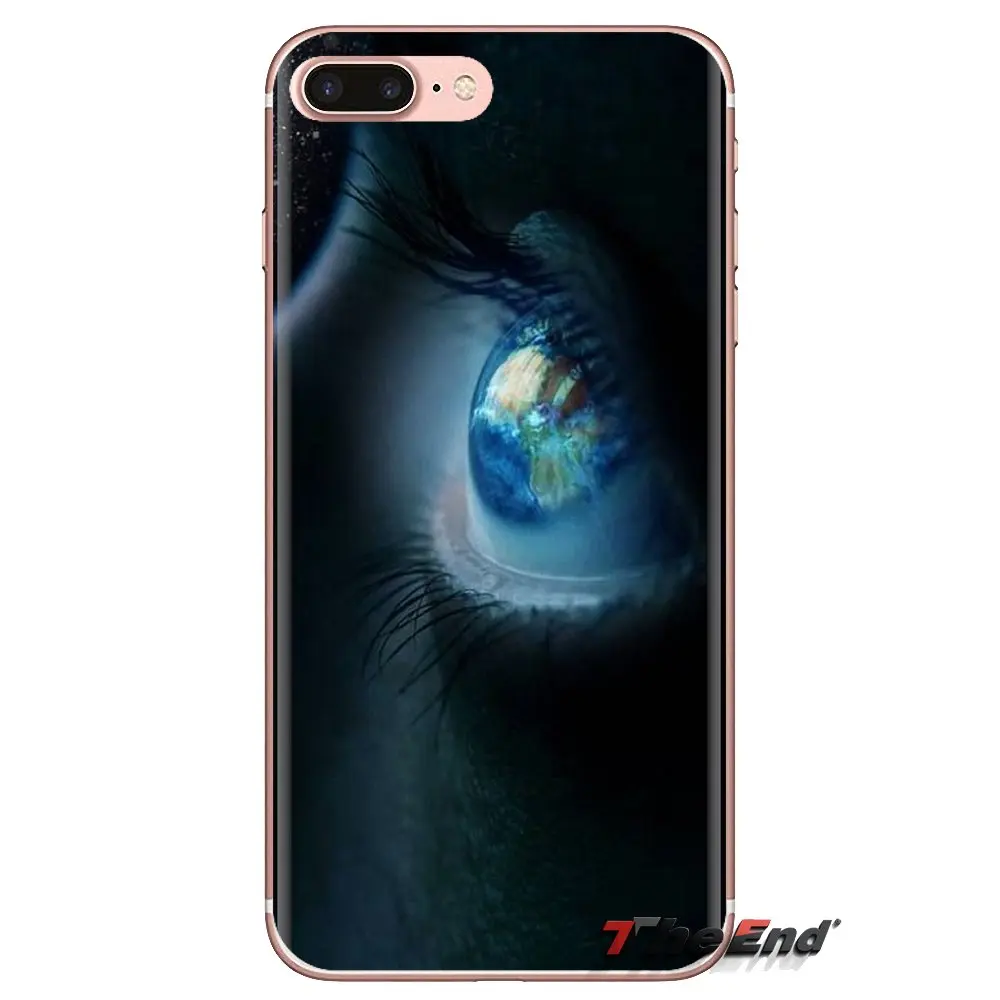 Милые разноцветные глаза Girl чехол для Apple iPhone XS Max XR X 4 4S 5 5S 5C SE 6 6S 7 8 плюс samsung Galaxy J1 J3