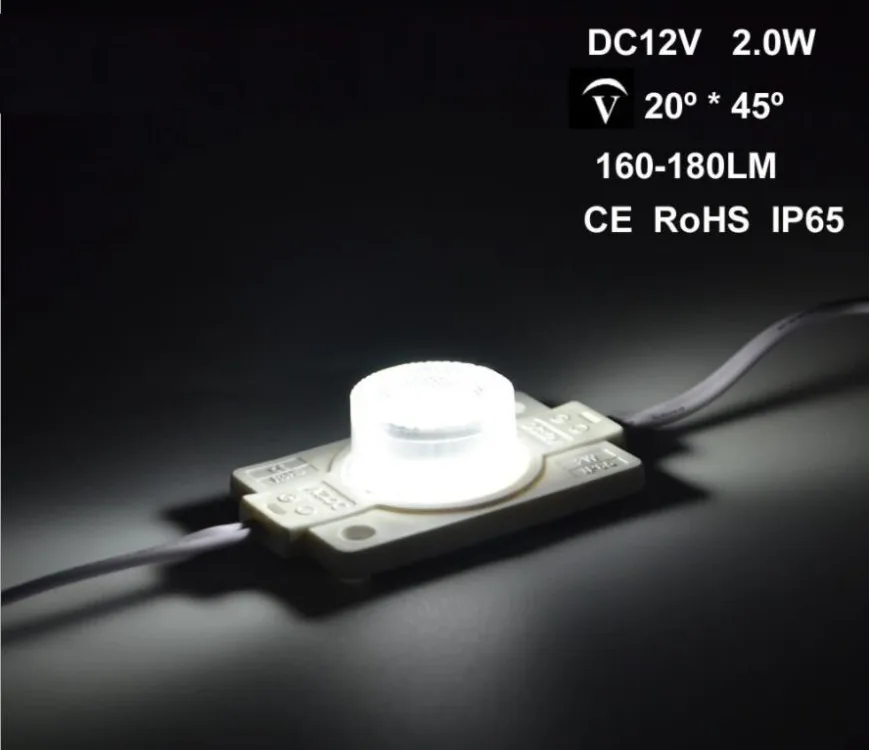 

500pcs 2W 53mmx31mm double side led module side letter lightbox injection len 1smd outside backlight DC12v subway road board