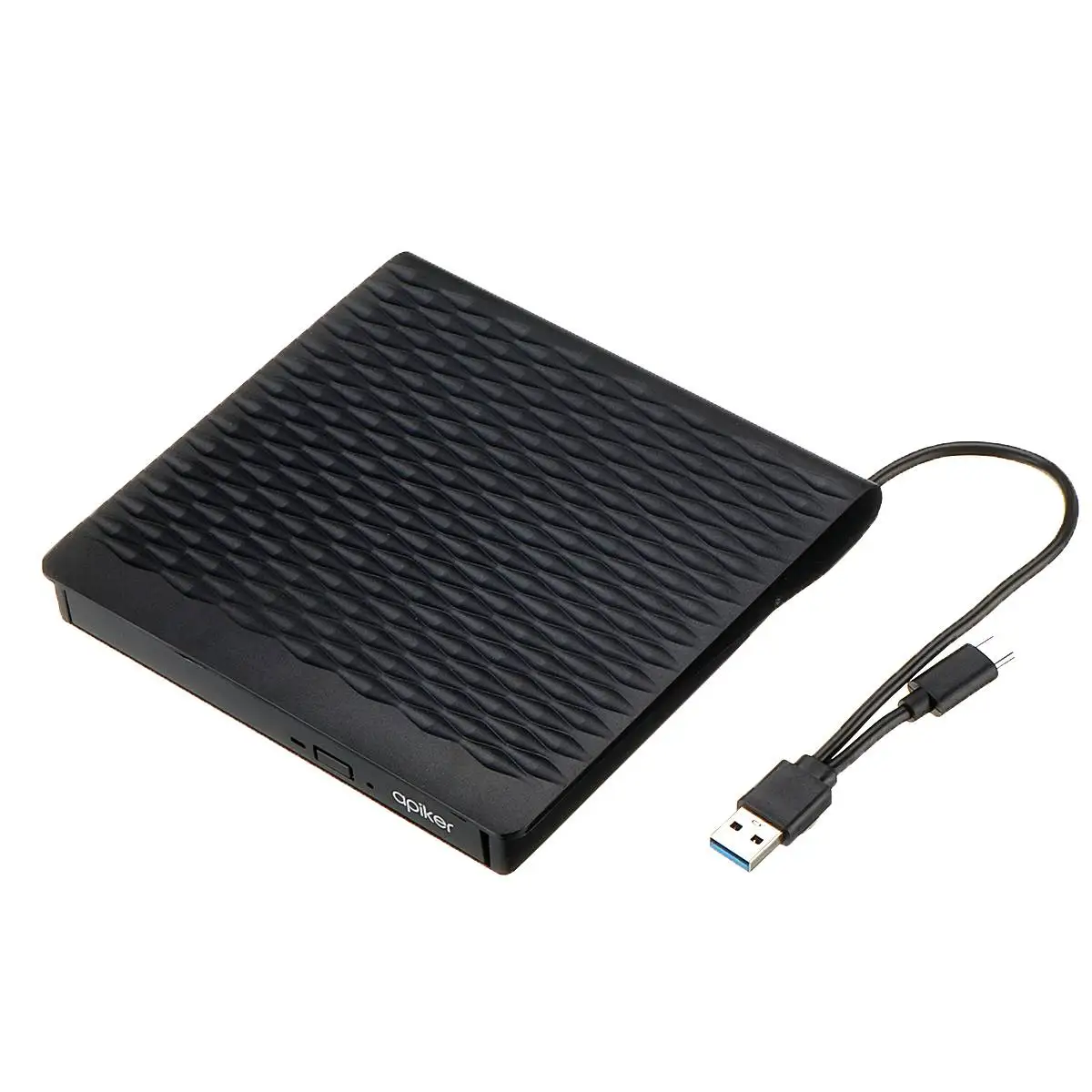 Whitr Тип C USB 3,0 внешний CD DVD привод Оптический привод для ноутбука Настольный Windows портативный тонкий DVD-RW проигрыватель - Цвет: Whitr