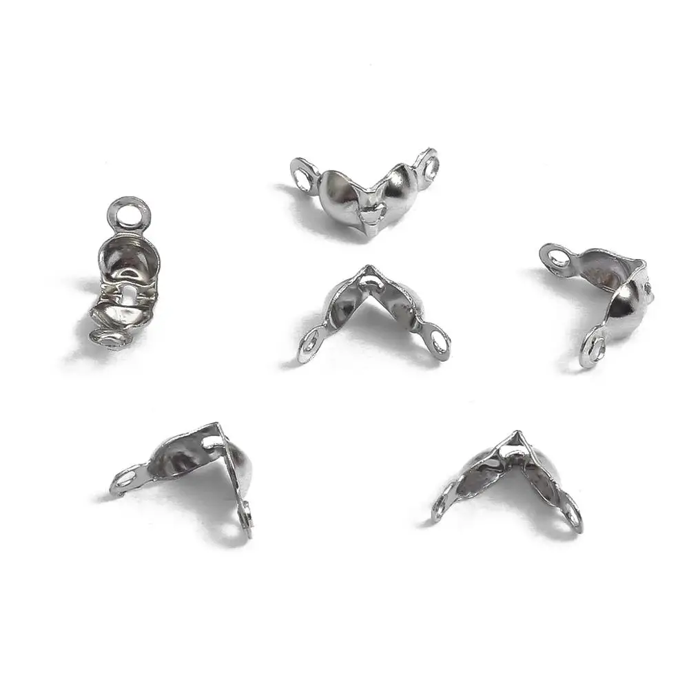 100 шт./лот 4*7 мм Соединительная застежка фитинг шаровая цепь концевые щипцы бусины