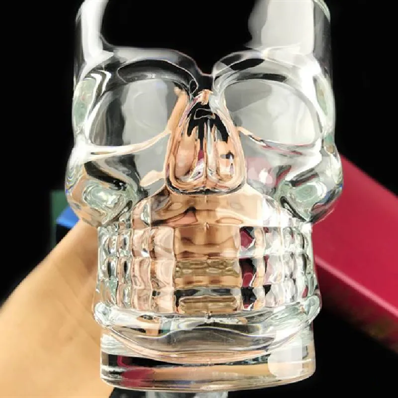 Стеклянная пивная чашка с черепом большие чашки ручкой для пива чая сока вина