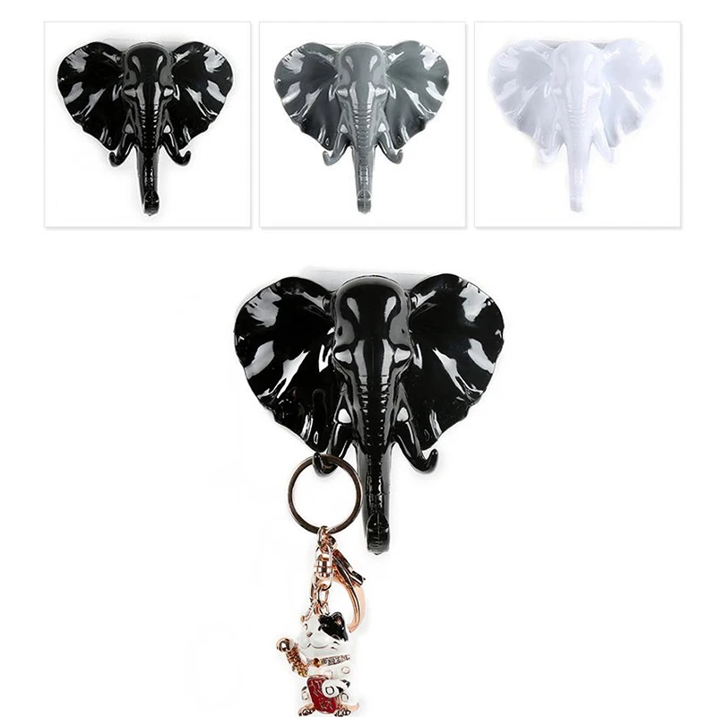 1 шт. креативный крючок в виде носа слона бесшовный декоративный настенный для