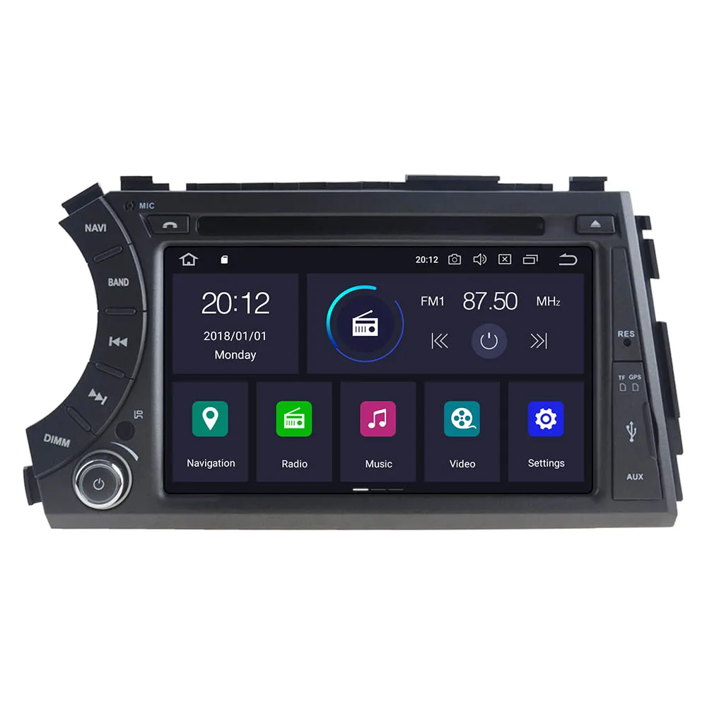 Автомобильный мультимедийный плеер PX6 4 Гб + 64 ГБ Android 10 0 GPS для Ssangyong Kyron Actyon Micro 2005