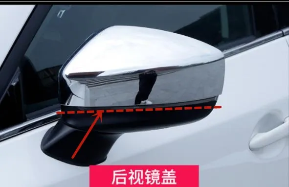 

For Mazda CX-5 2013-2018 High-quality ABS Chrome rearview mirror decoration cover anti-rub protection car accessories